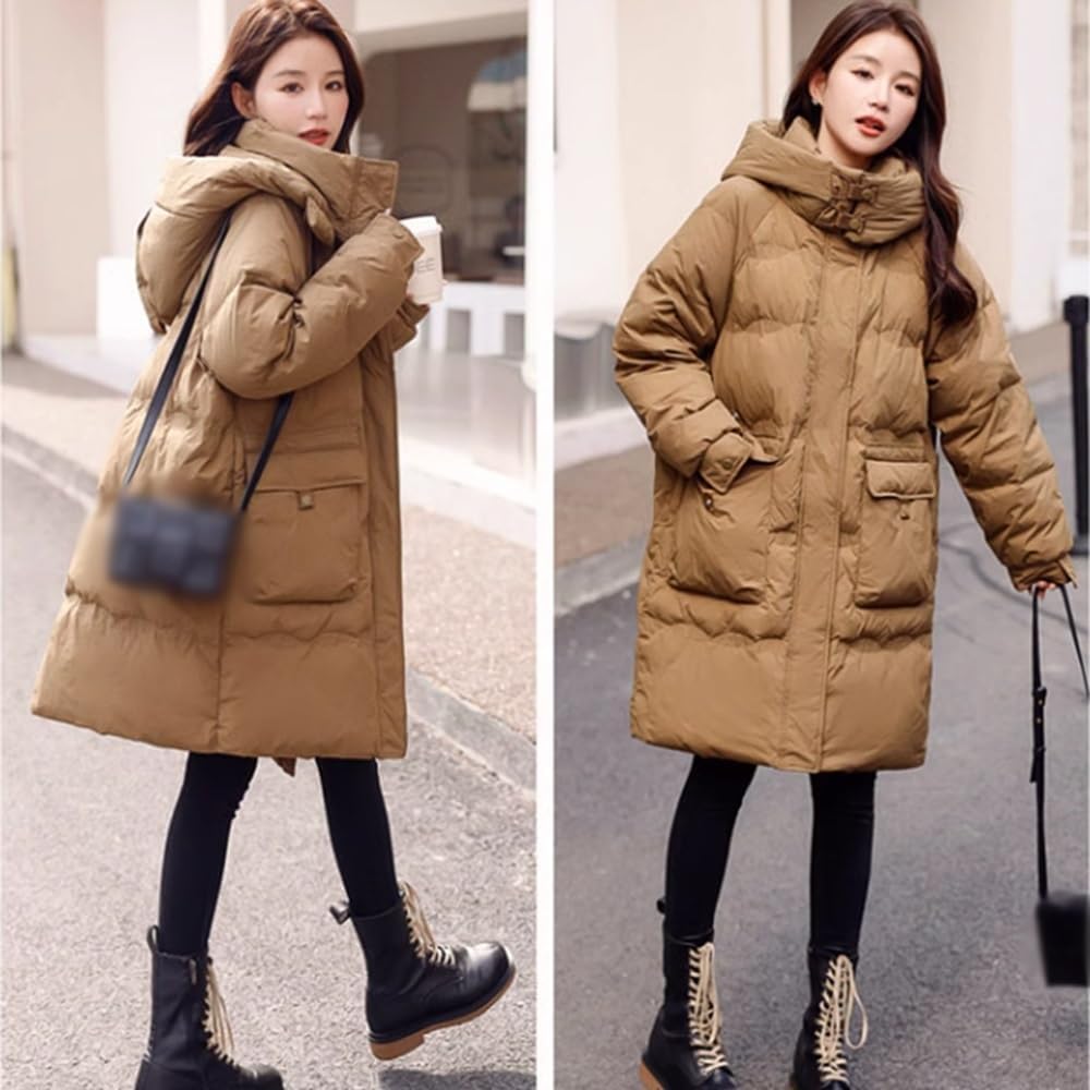 ジャケット・アウター Th products LONG PADDED COAT Aboser Womens Long Puffer Jacket Coat Warm Thicken Puffy